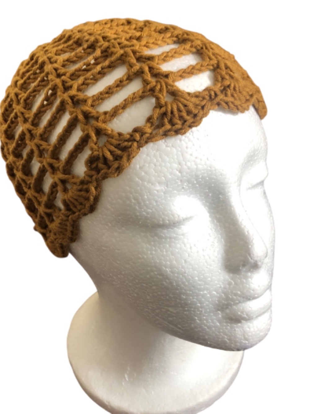 Handmade Boho Crochet Summer Hat | Mesh Open Weave Hat